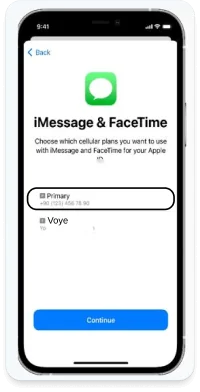 Set iMessage and FaceTime as Primary during Installation