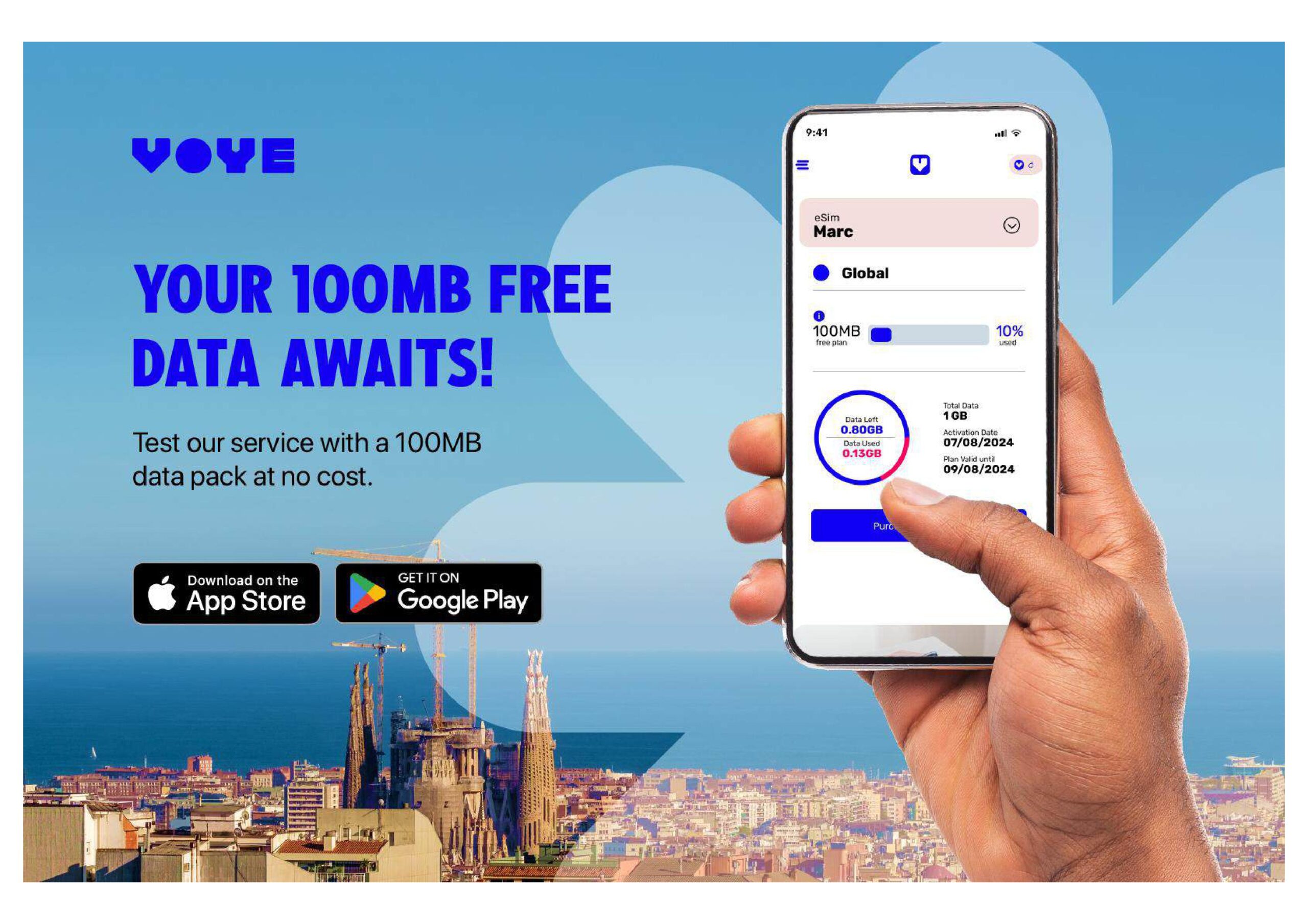 Unlock Your Travel Connectivity: Enjoy a 100 MB Free Trial with Voye’s International eSIM Plans