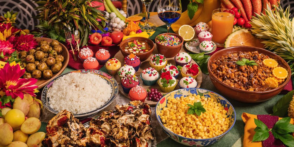 Traditional Brazilian dishes for festive celebrations.