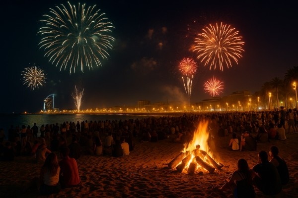 Celebrate Sant Joan in Barcelona: Fireworks, Bonfires & Beaches