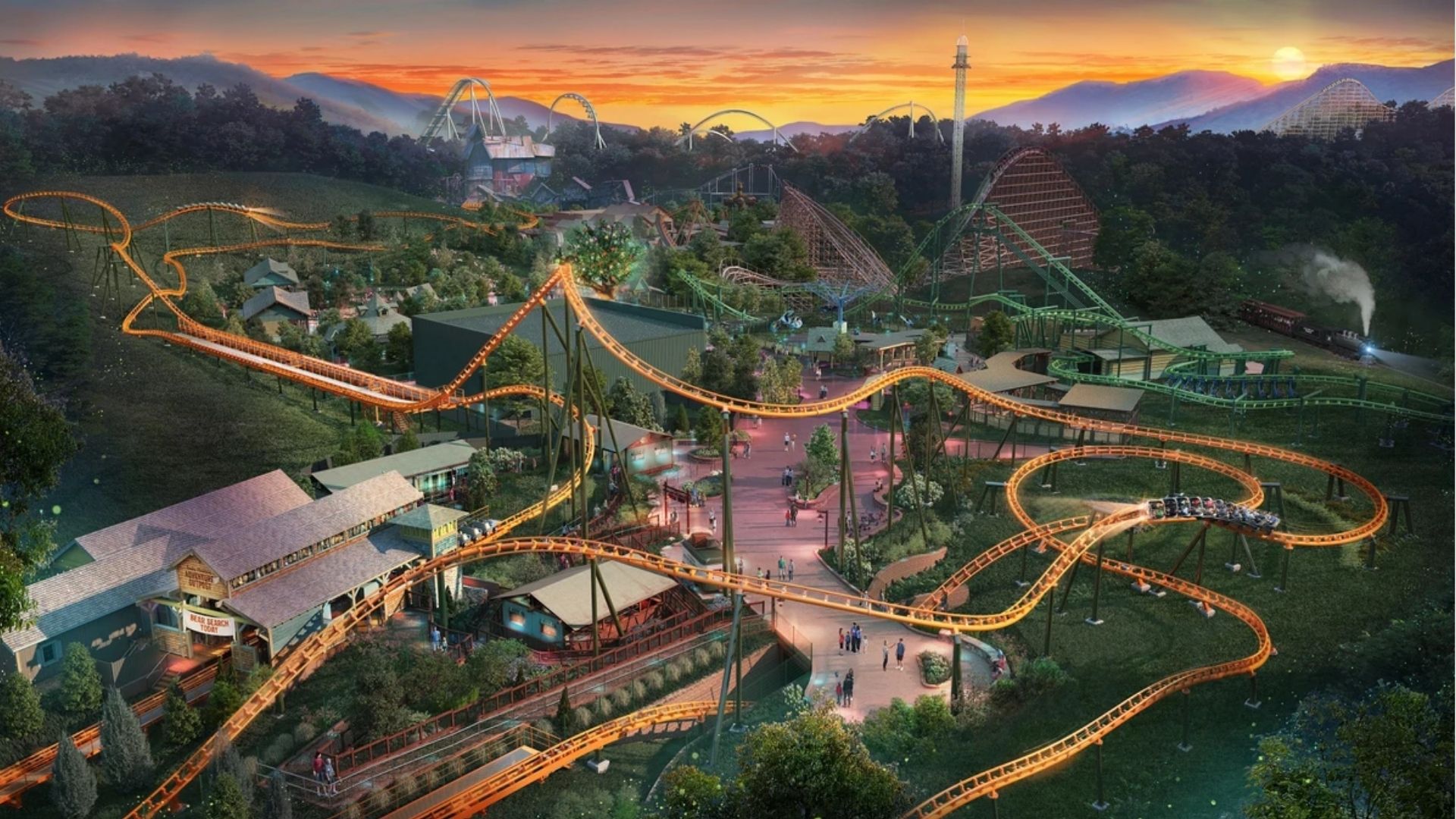 High speed roller coaster at a major amusement park in 2026