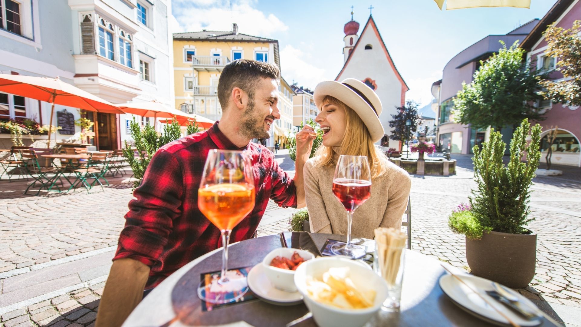 Traveler enjoying authentic Austrian cuisine