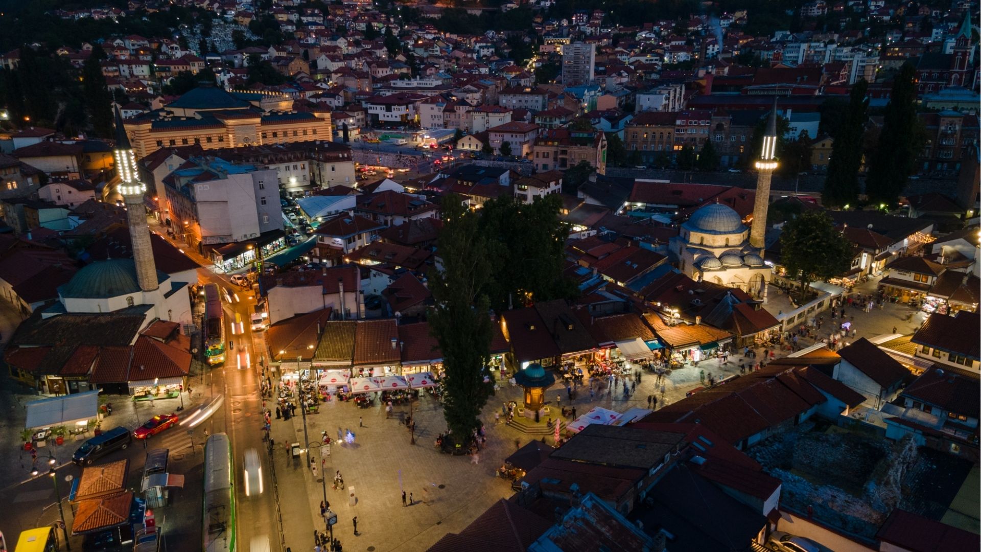 Sarajevo’s Nighttime View