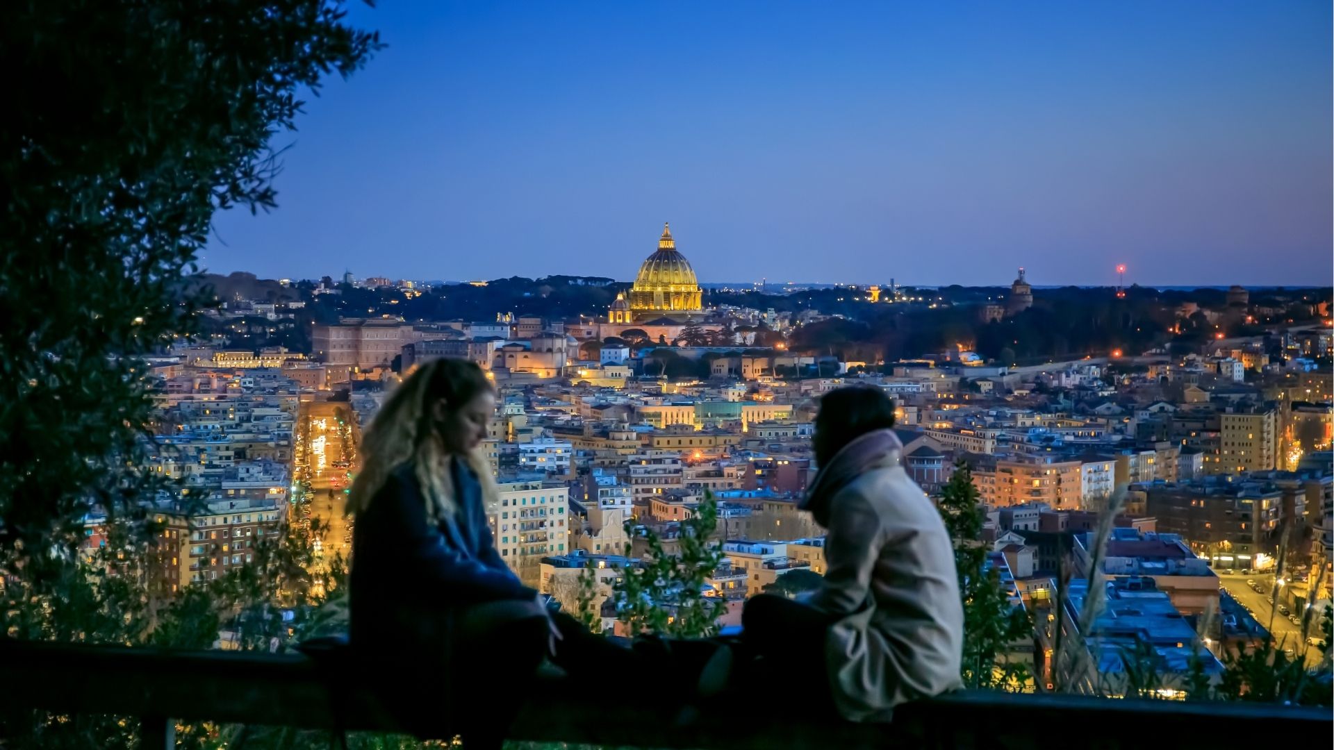 Skyline of the city of Rome, Italy