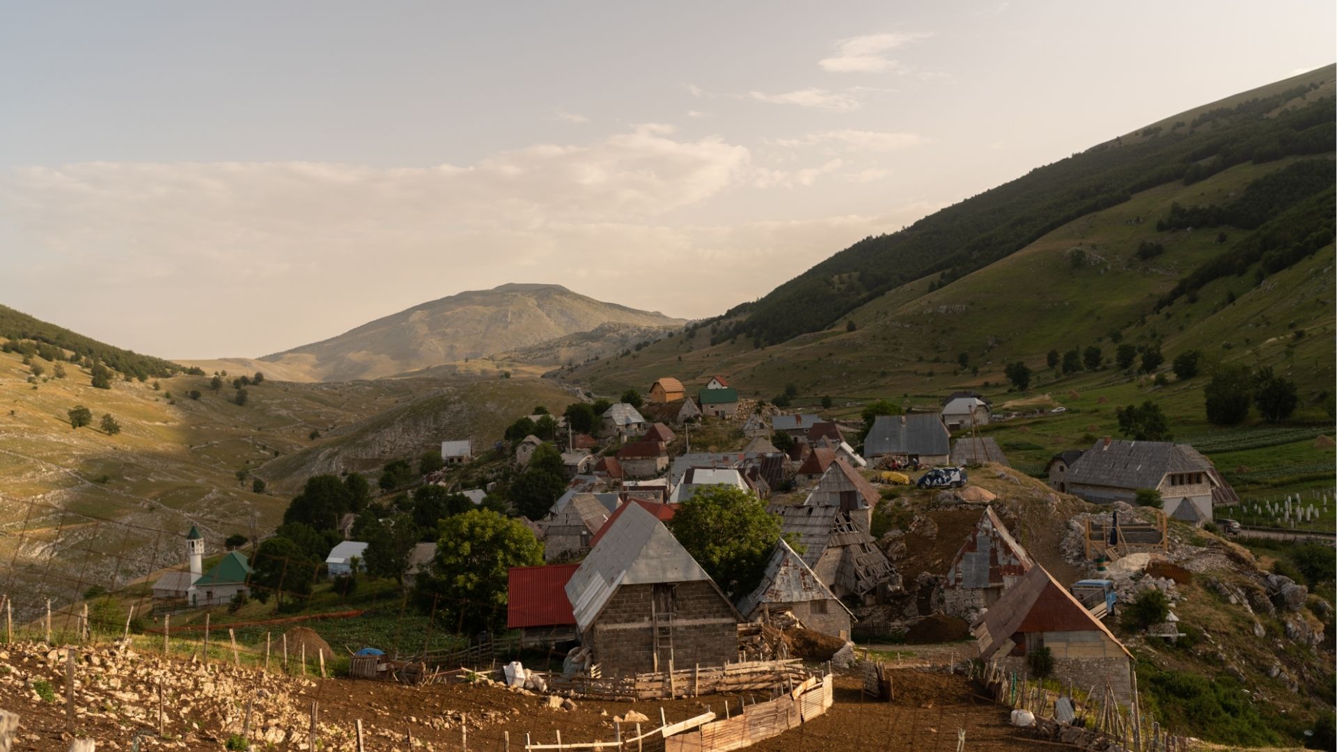 Lukomir village in the mountains, Bosnia