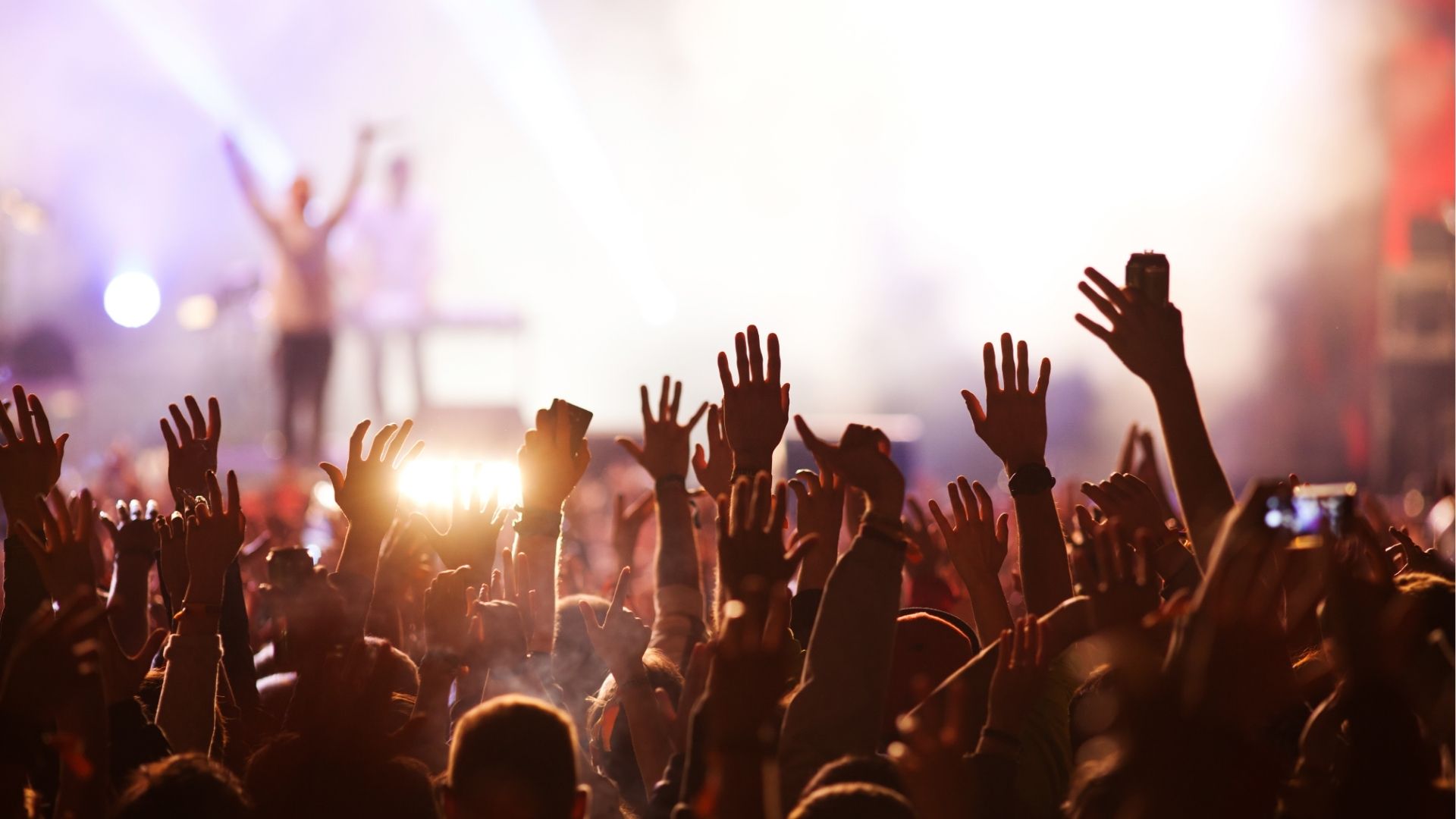 Crowd at concert - summer music festival
