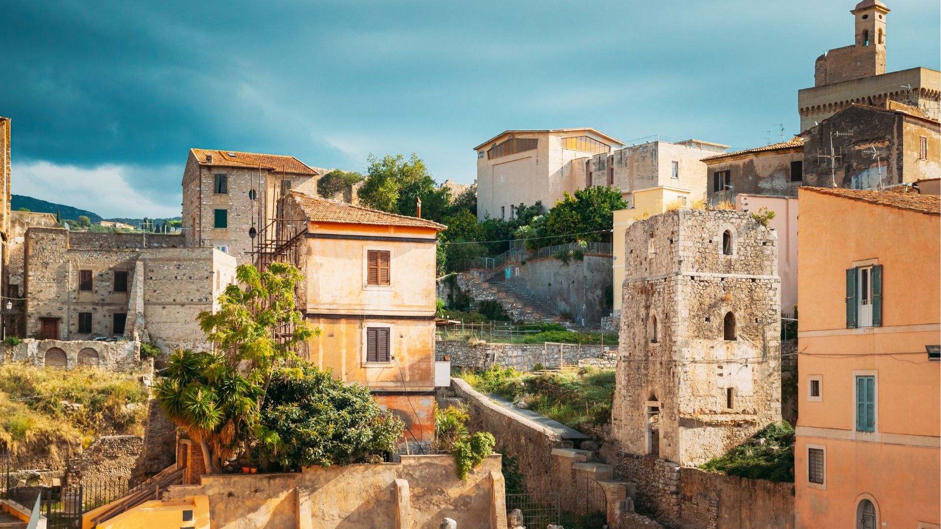 Terracina, Italy. View Of Piazza Municipio