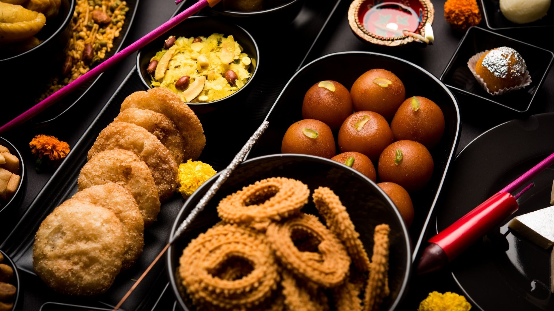Traditional Diwali snacks