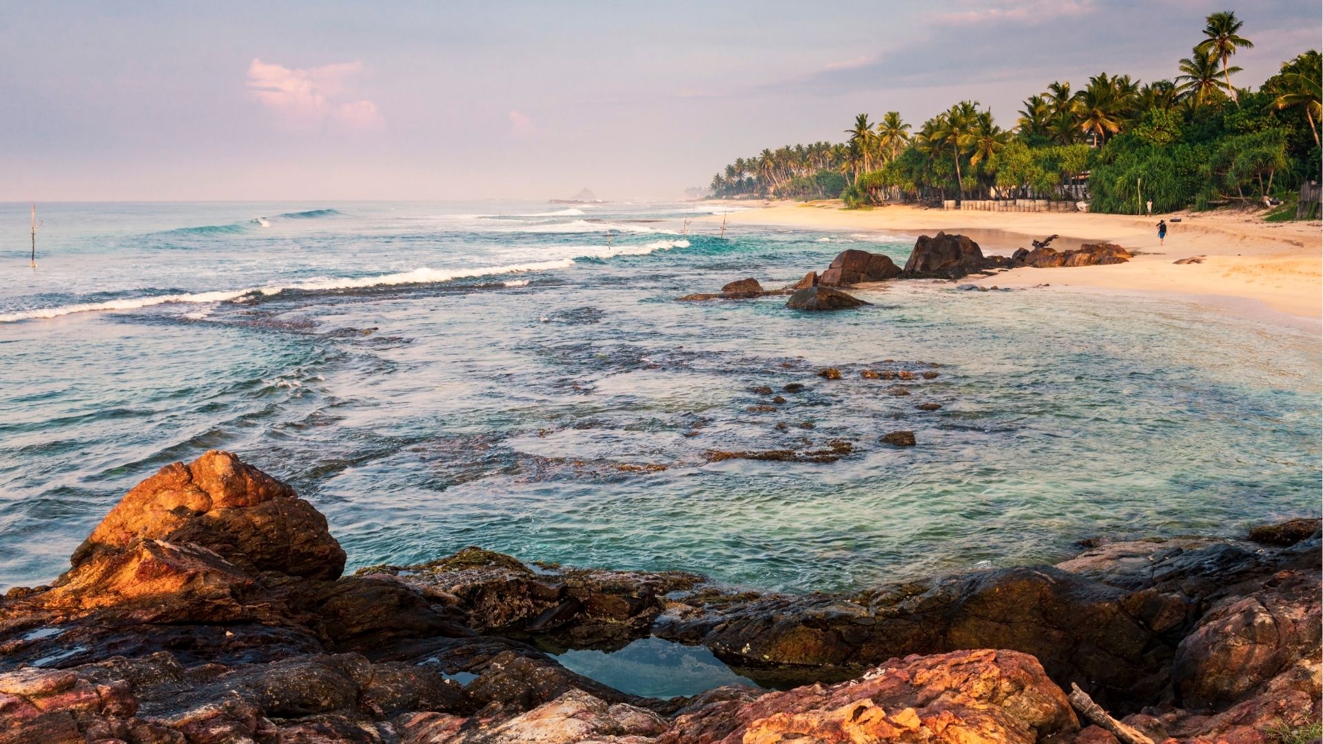 Midigama Beach, near Weligama on the South Coast of Sri Lanka, Asia