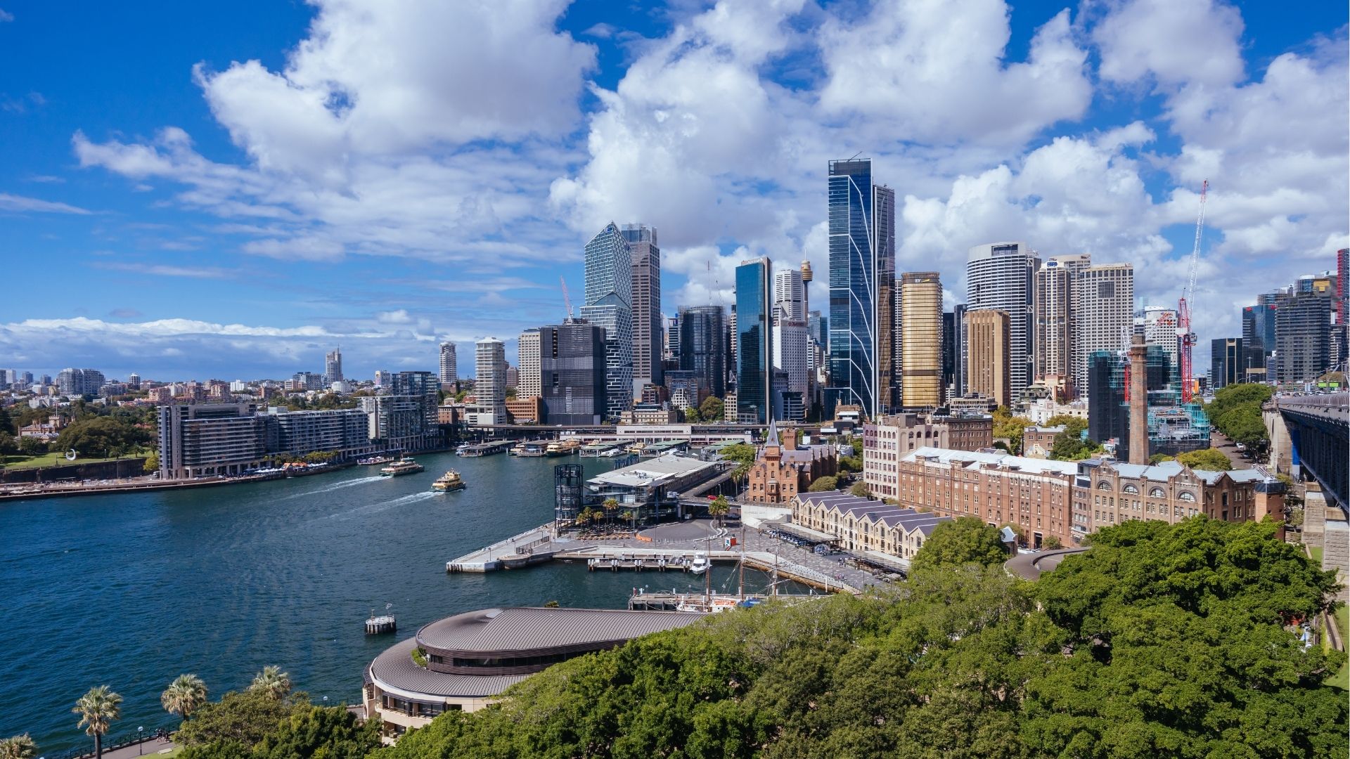 Sydney Skyline From The Harbour Bridge in Australia