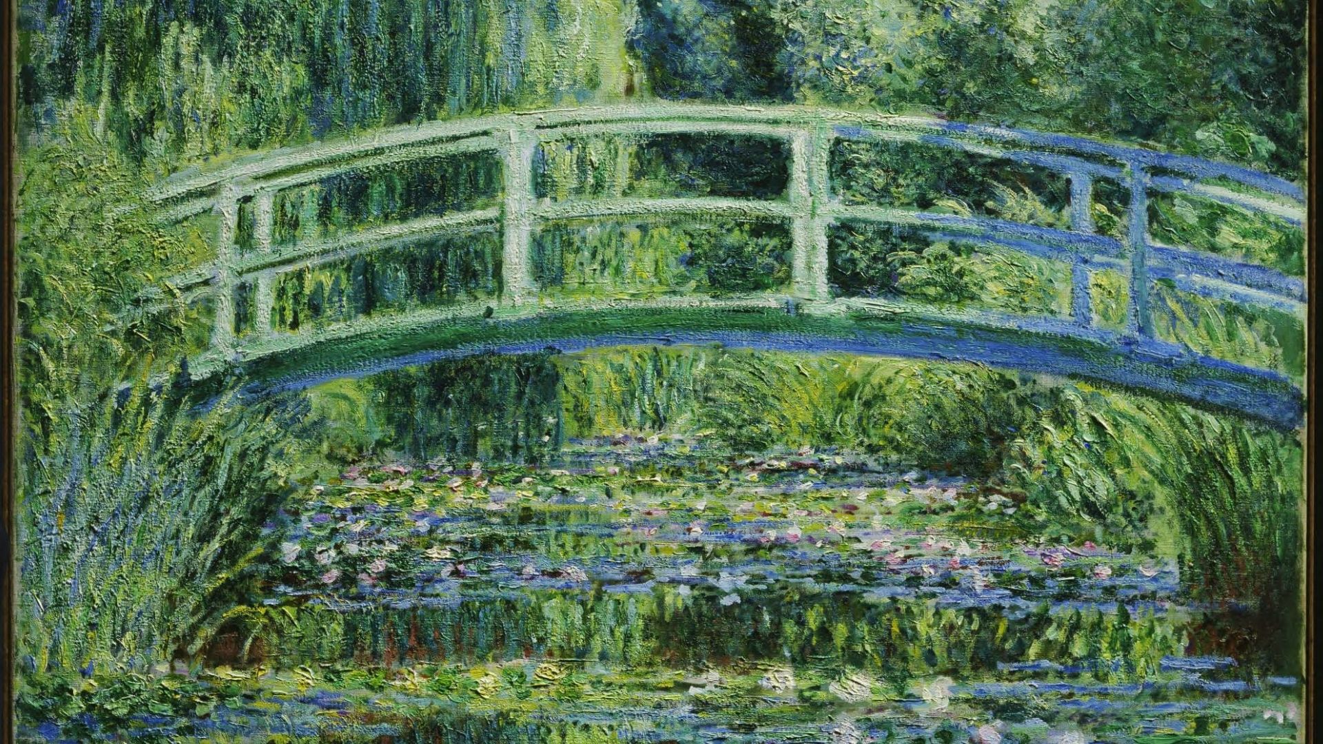 Japanese bridge at Monet garden