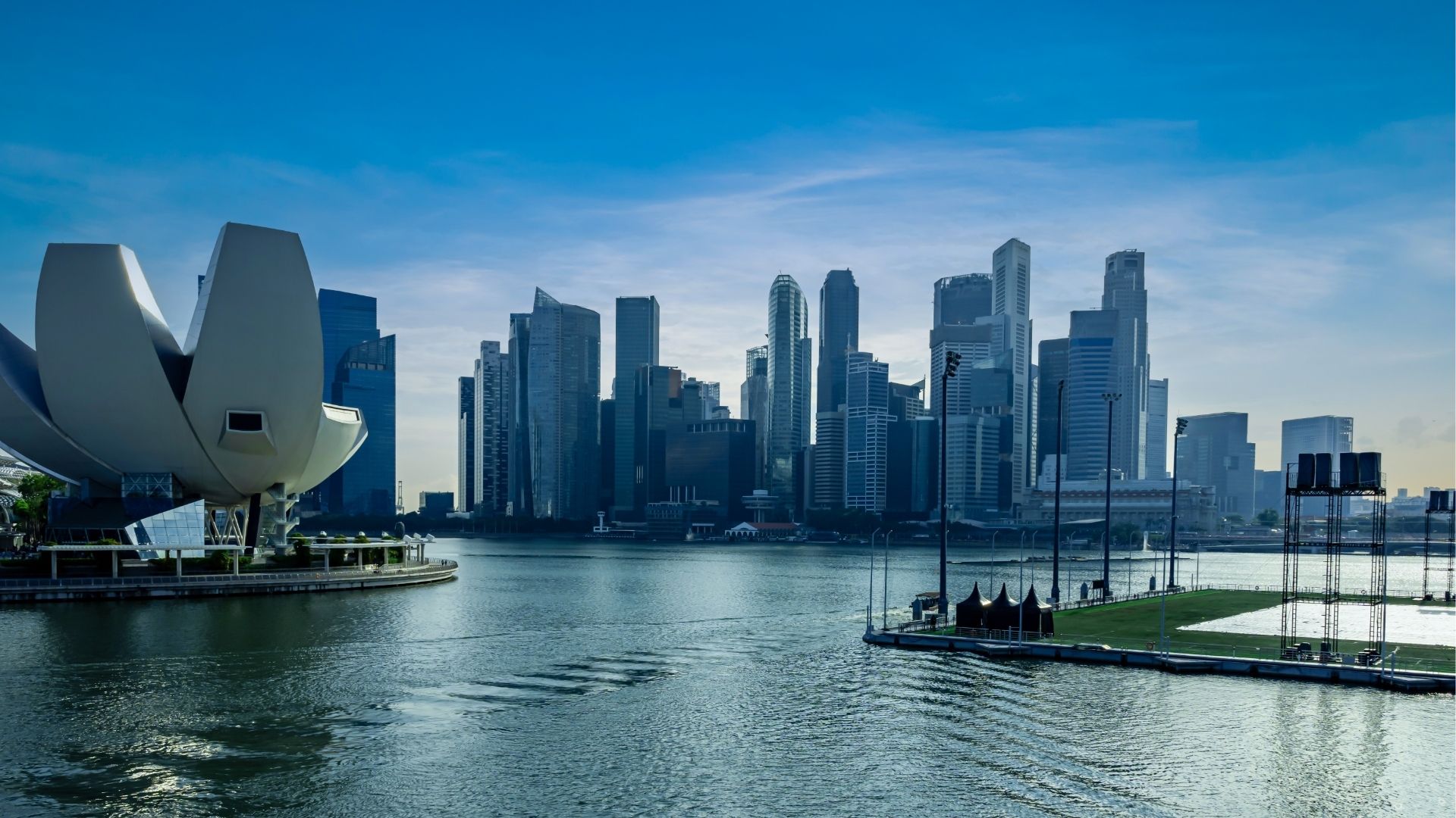 Landscape of the Singapore, Marina Bay Sand Singapore city skyline