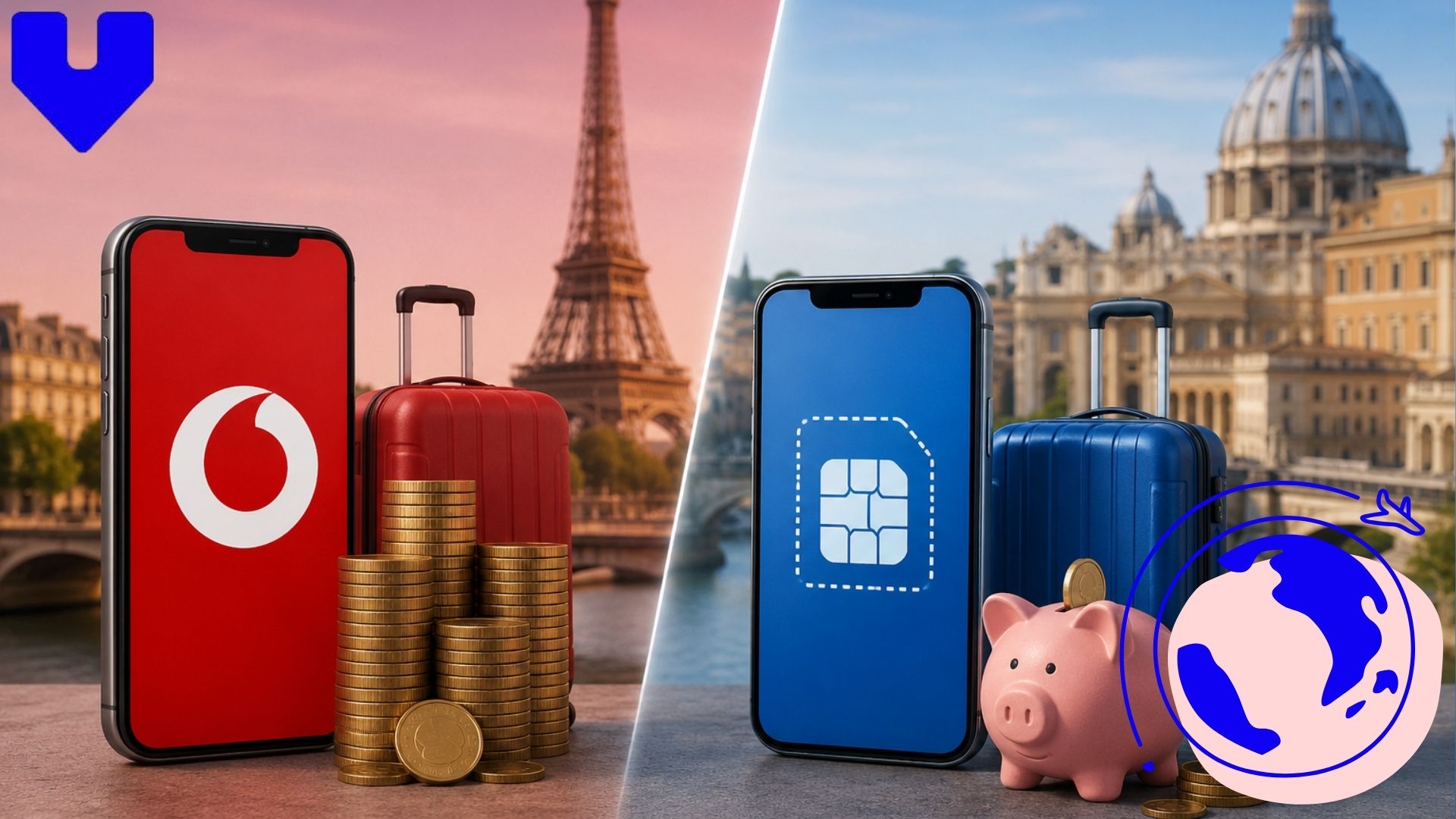 Vodafone vs eSIM for Europe Travel: Which Saves More Money?