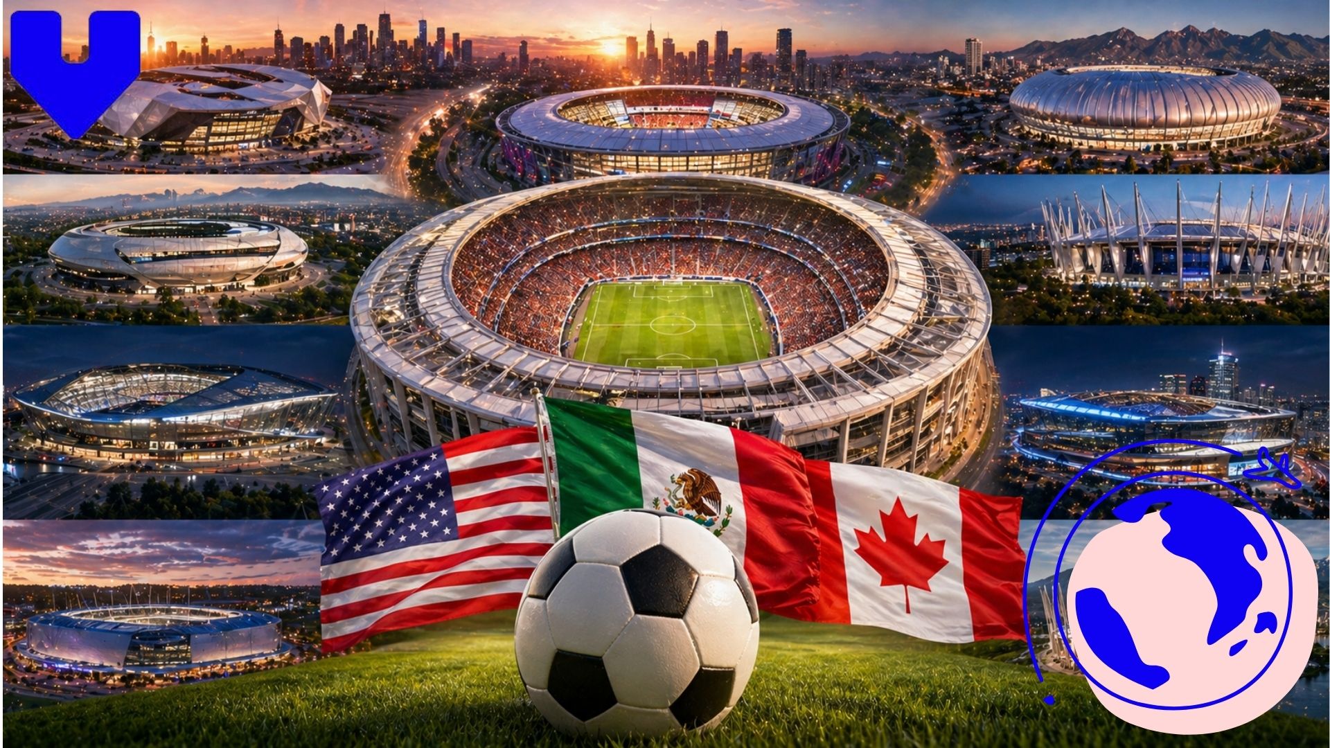 What stadiums will be used in 2026?