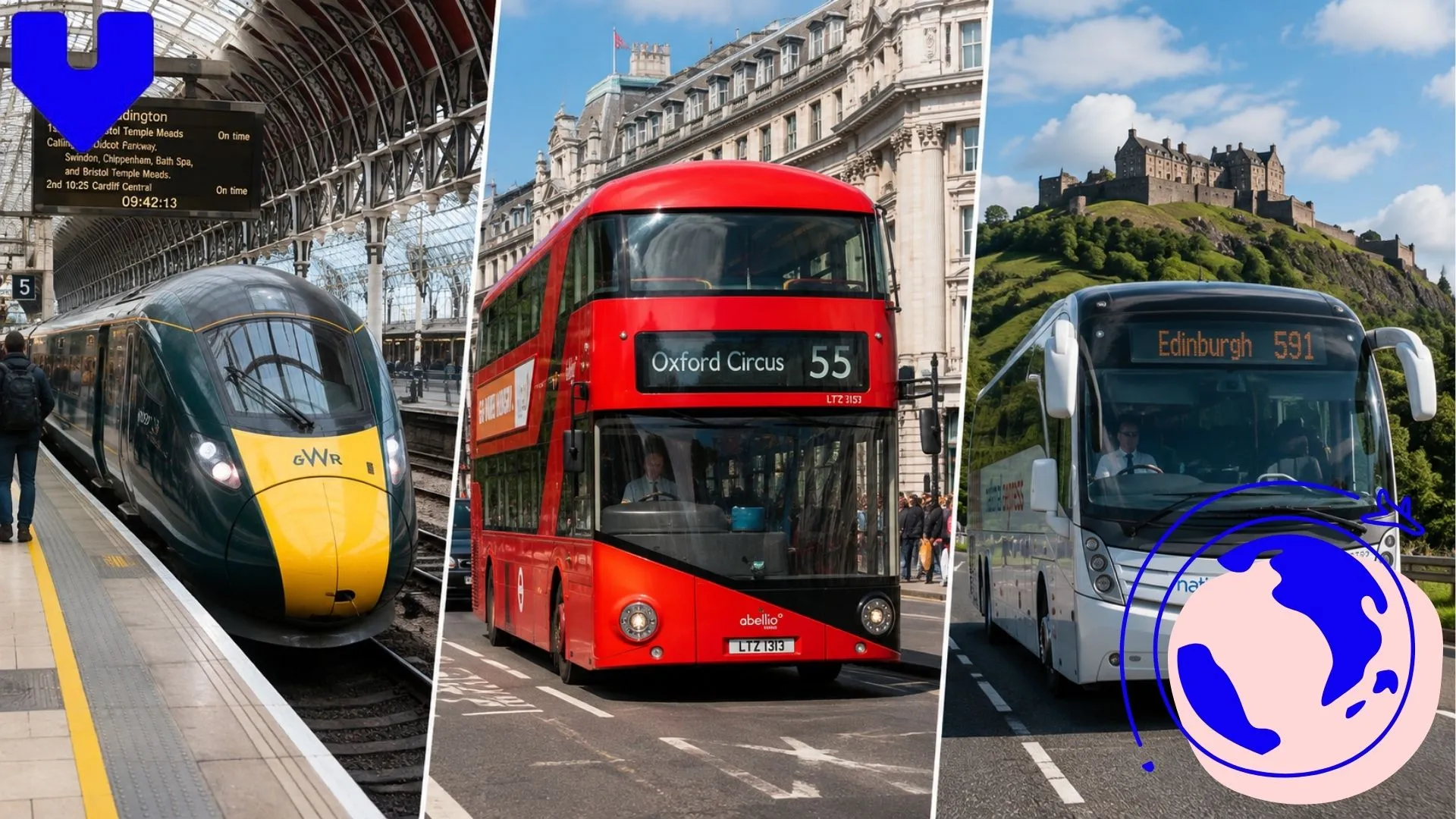 Getting Around the UK - Trains, Buses and Coaches Compared