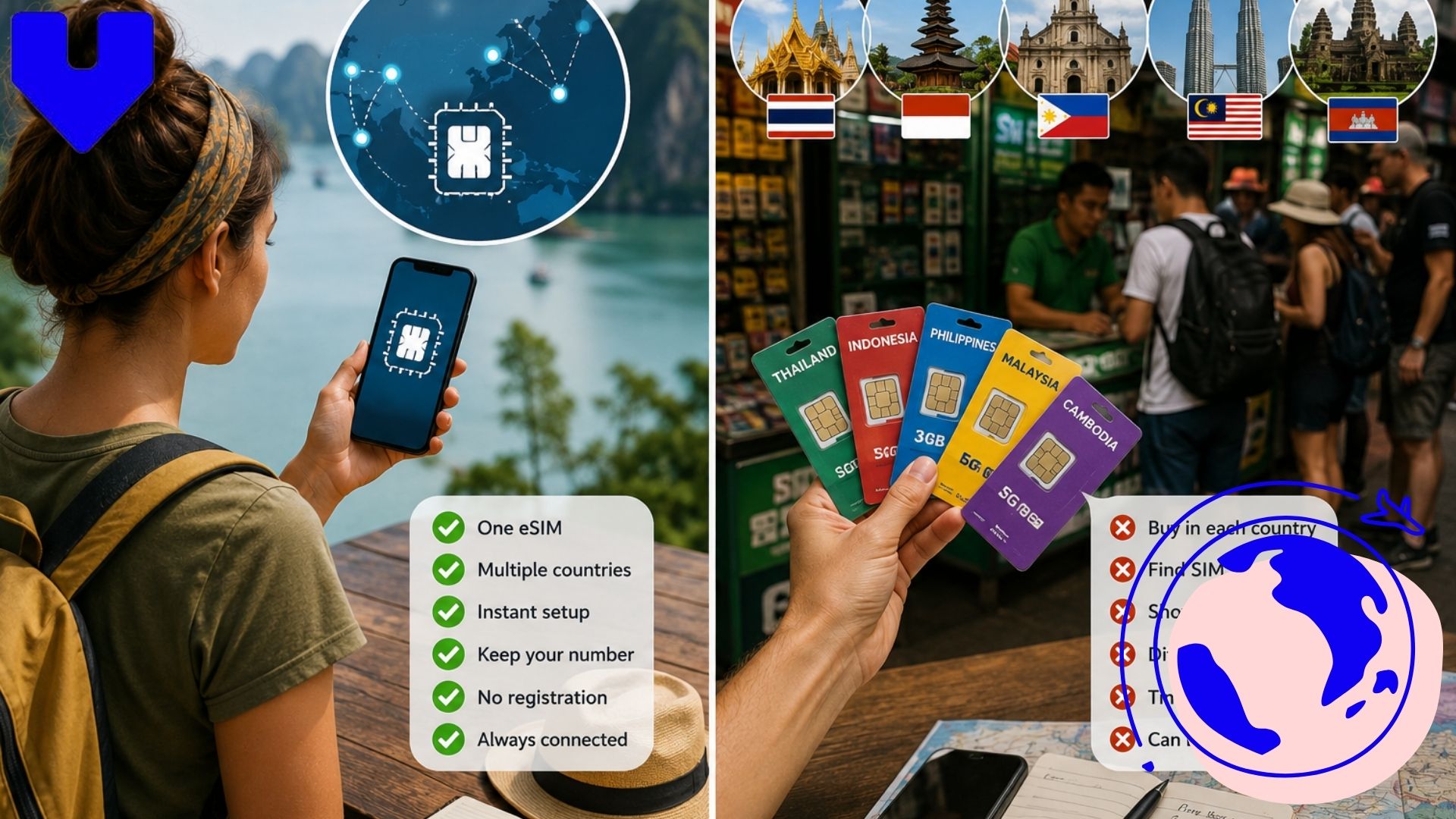 The Backpacker’s eSIM Checklist for a Multi-Country Southeast Asia Trip